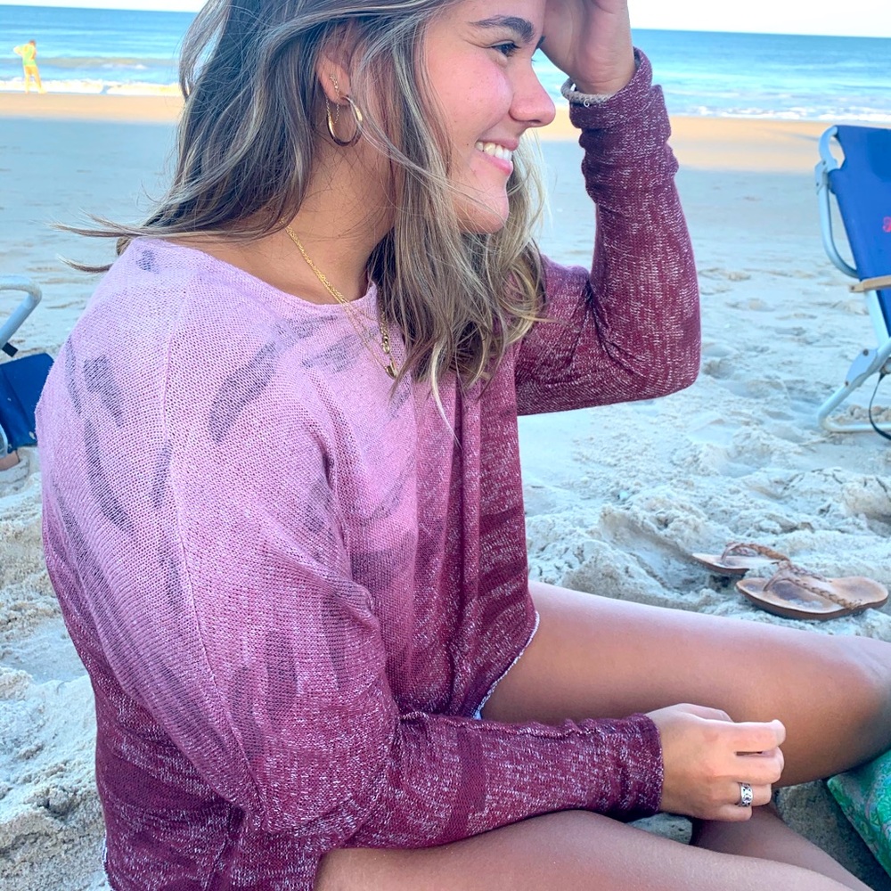 Super cute camo layering top!